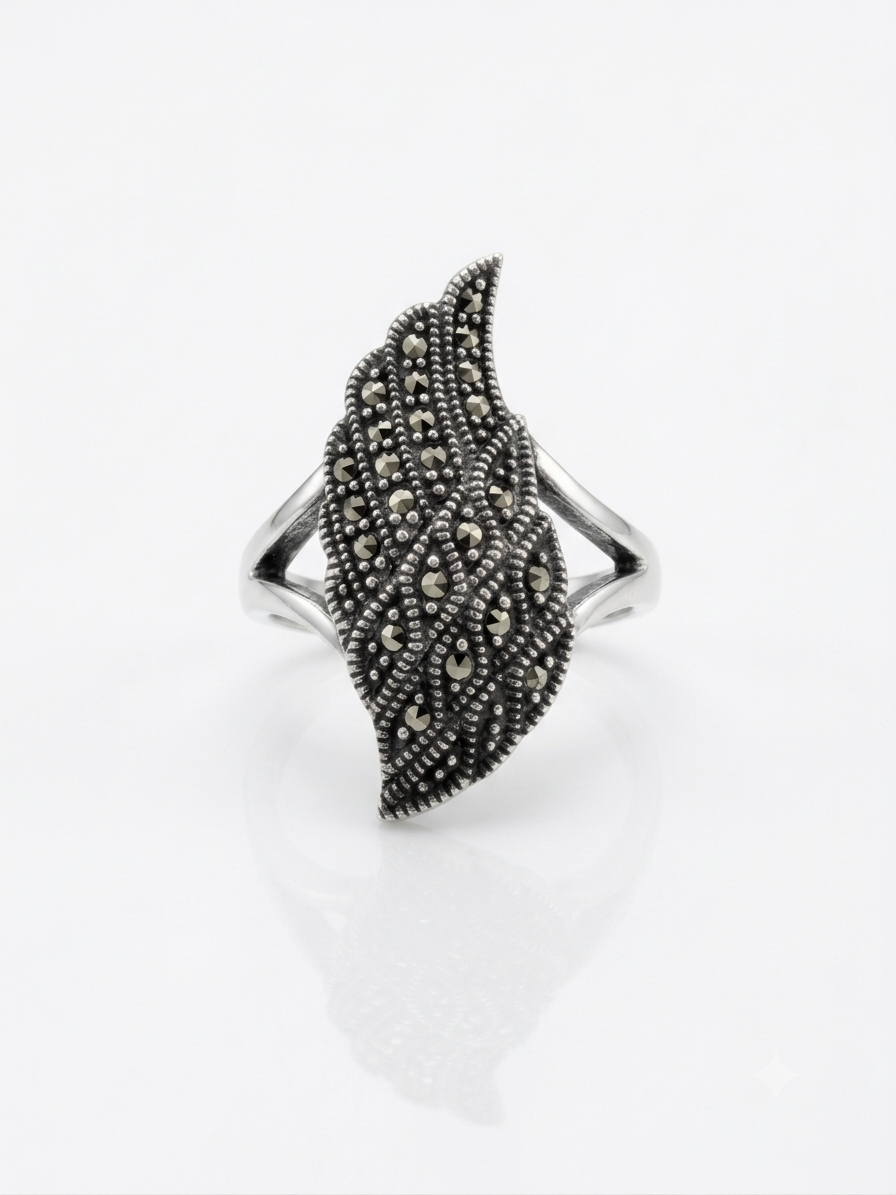 ANILLO DE PLATA QUEMADA ALA MARQUECITA