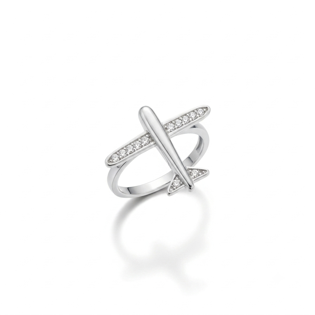 ANILLO DE PLATA AVIÓN