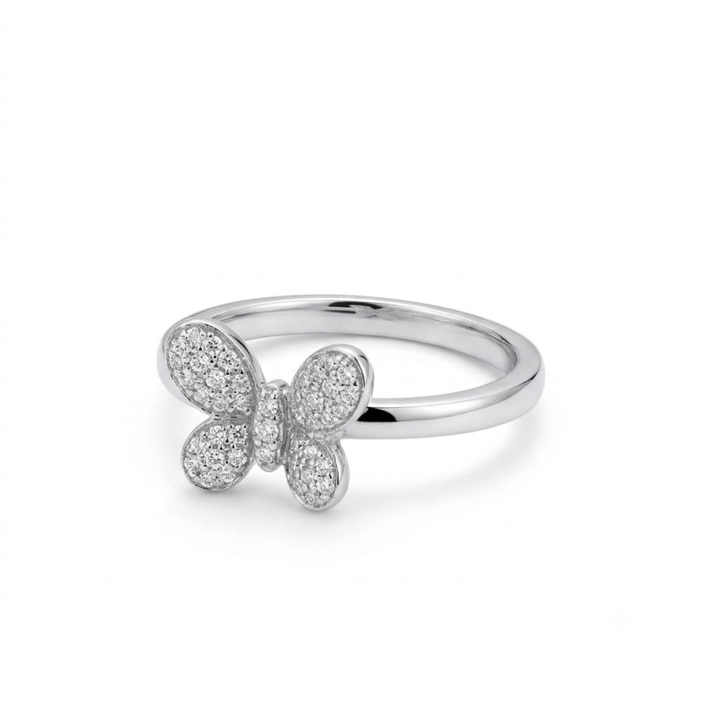 ANILLO DE PLATA MARIPOSA