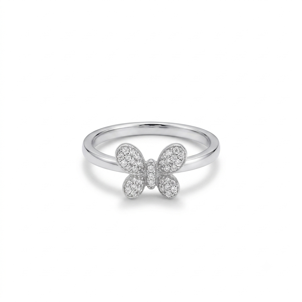 ANILLO DE PLATA MARIPOSA