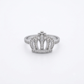 ANILLO DE PLATA CORONA
