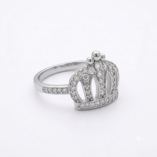 ANILLO DE PLATA CORONA