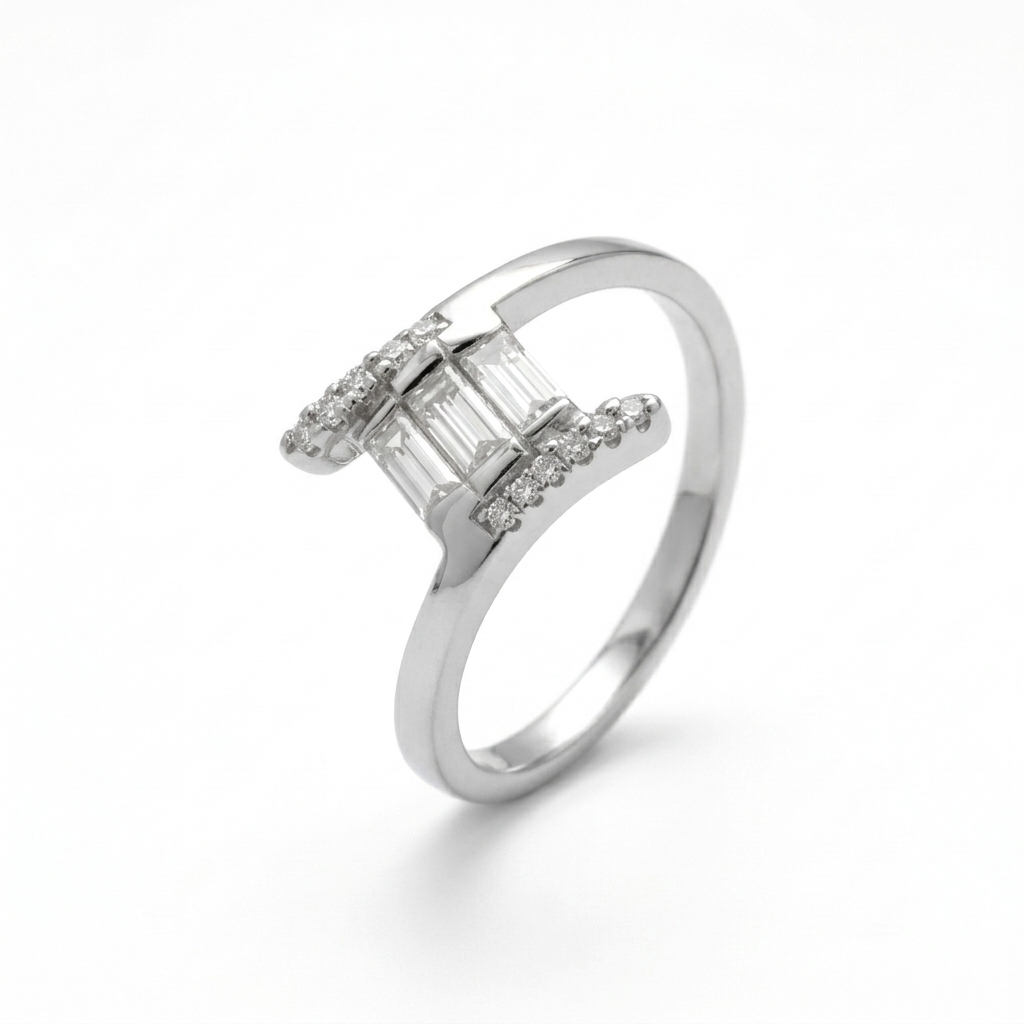 ANILLO DE PLATA CIRCONES BLANCOS