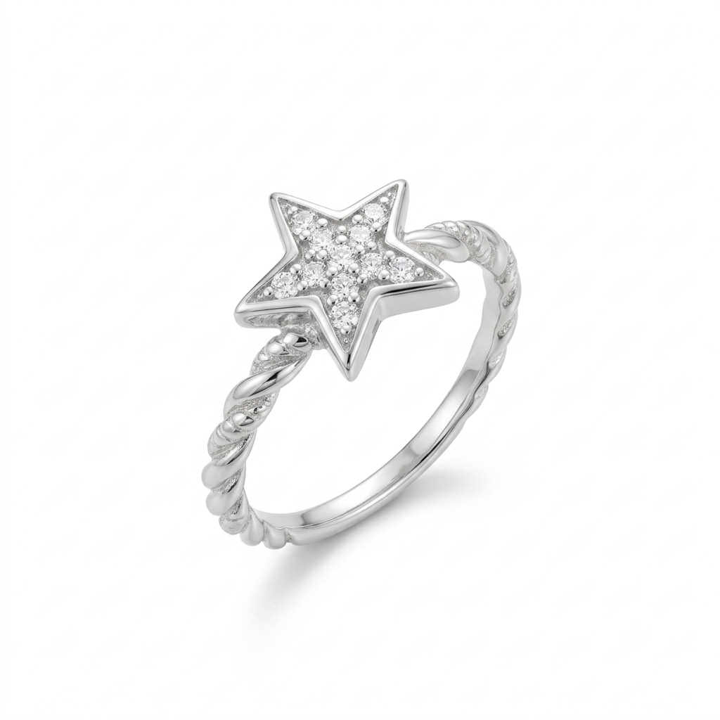 ANILLO DE PLATA ESTRELLA