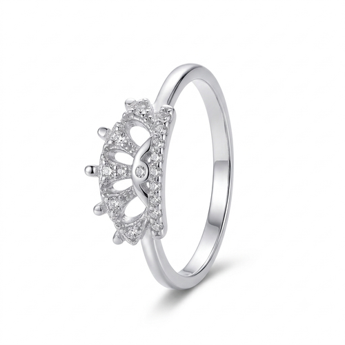 ANILLO DE PLATA CORONA