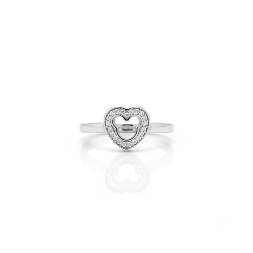 ANILLO DE PLATA CORAZÓN