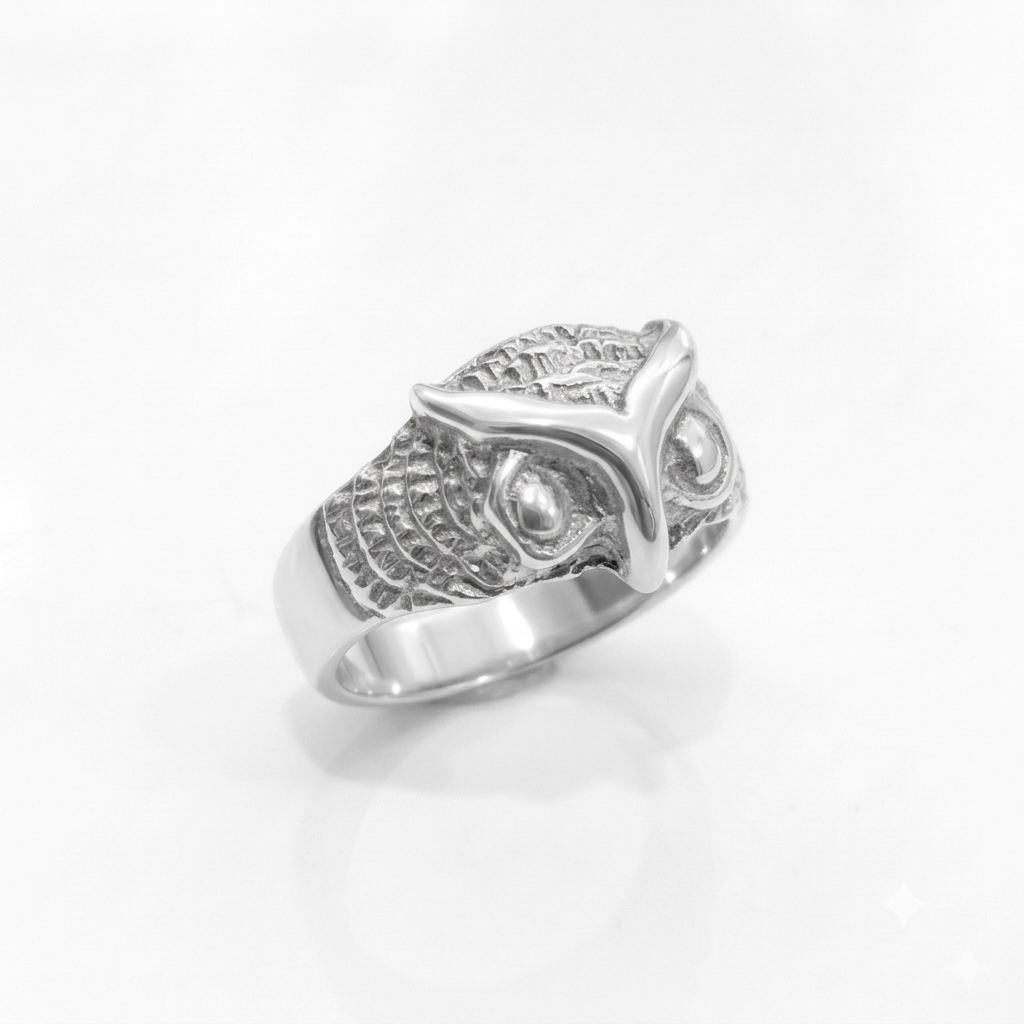 ANILLO DE PLATA BUHO