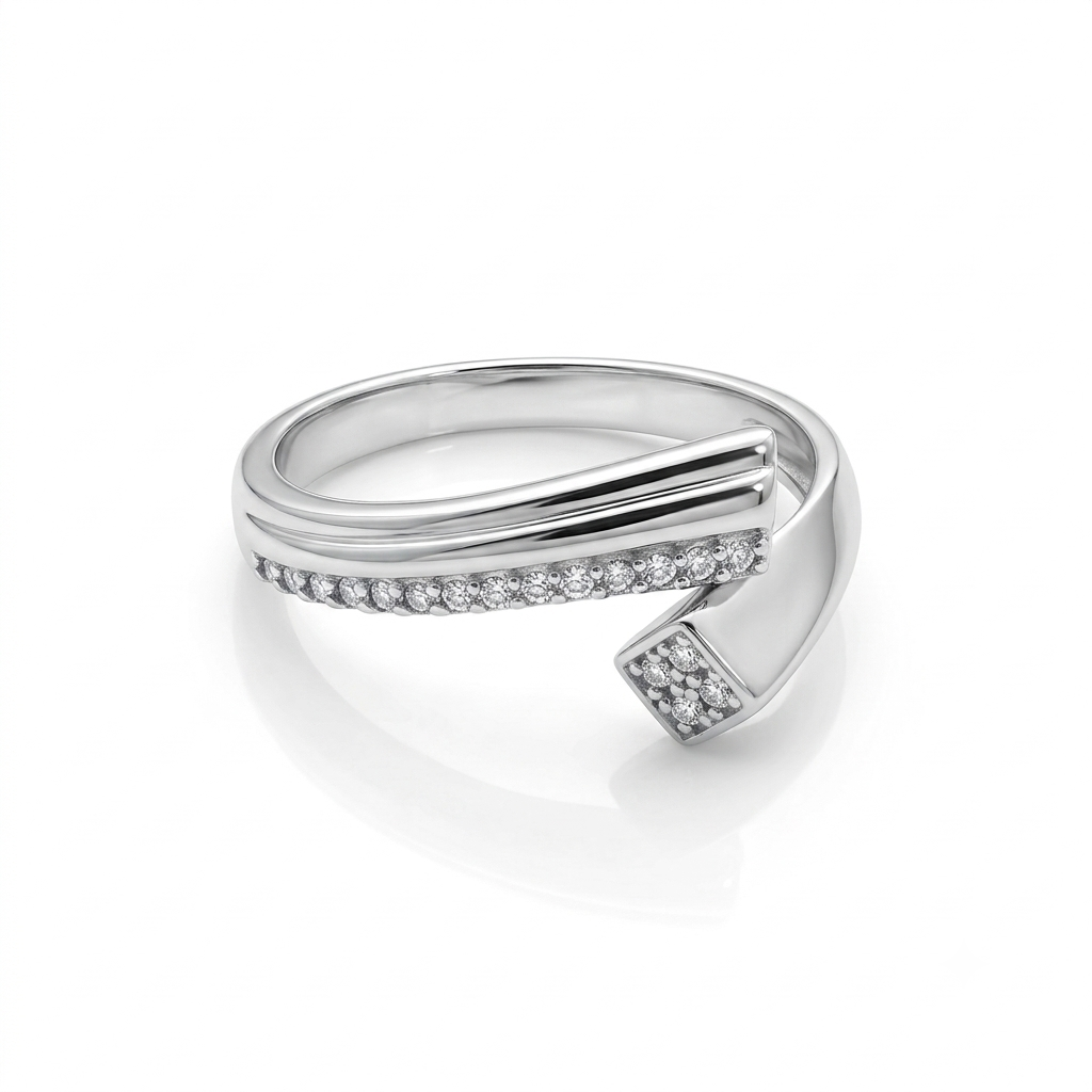 ANILLO DE PLATA MODERNO