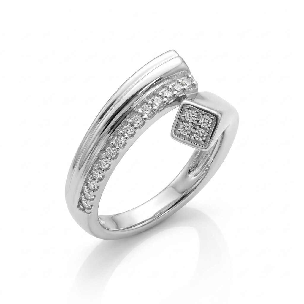 ANILLO DE PLATA MODERNO