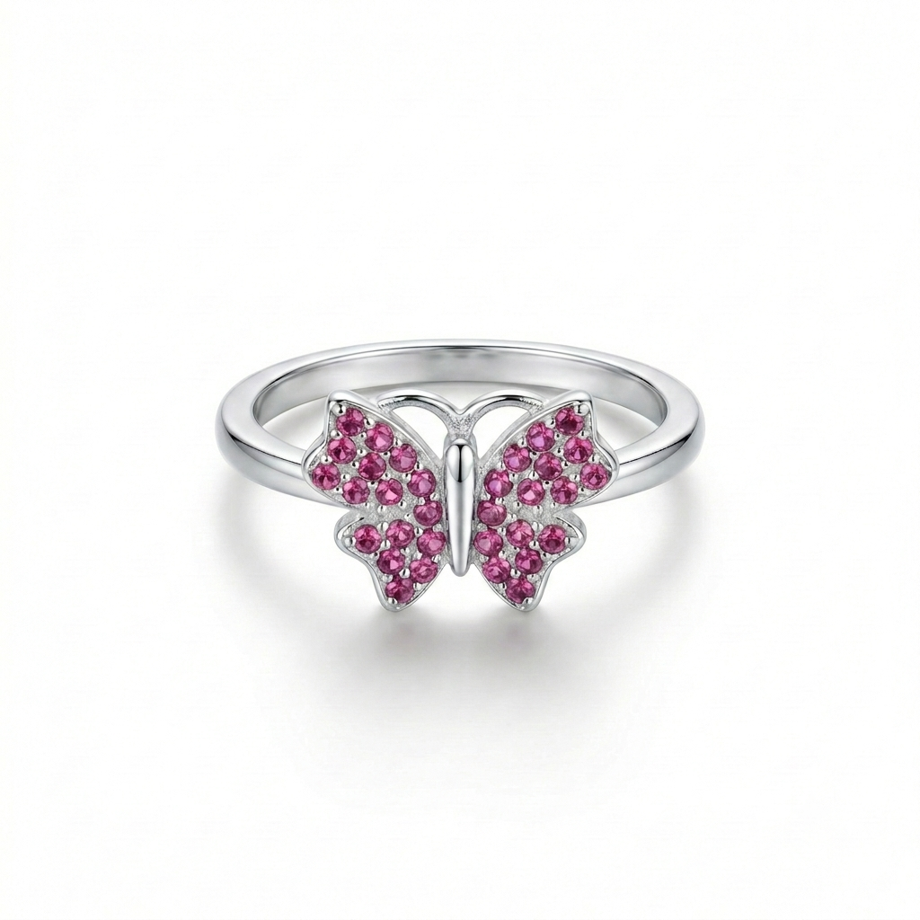 ANILLO DE PLATA MARIPOSA