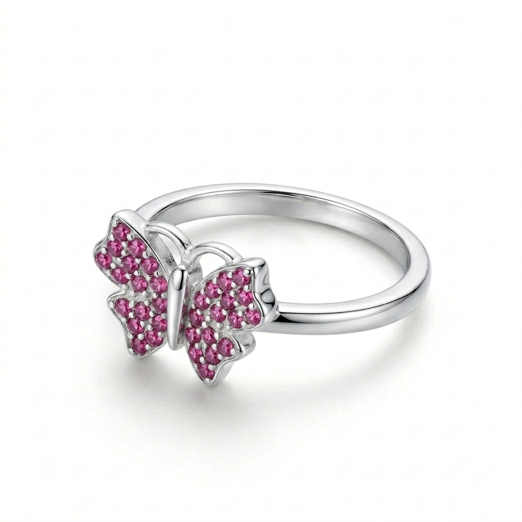 ANILLO DE PLATA MARIPOSA