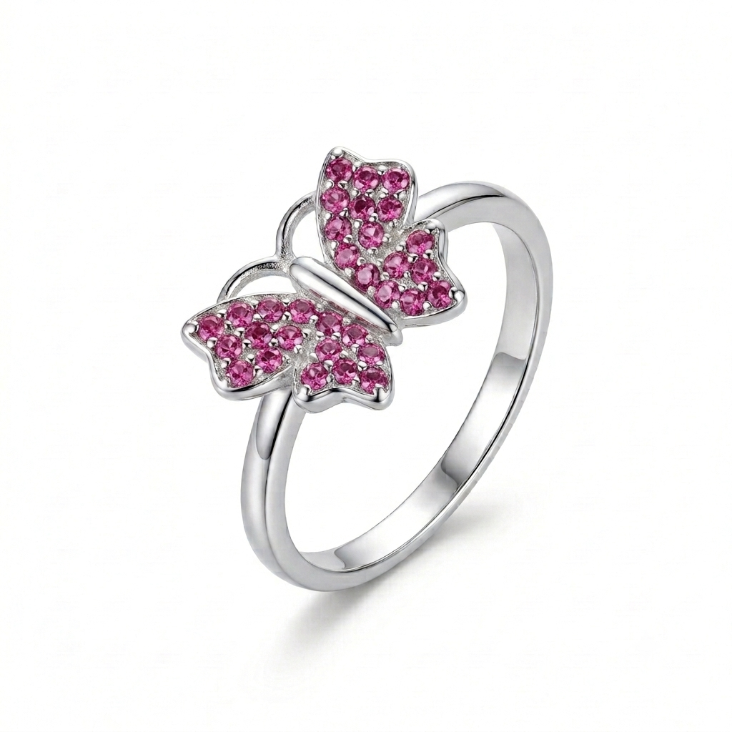 ANILLO DE PLATA MARIPOSA