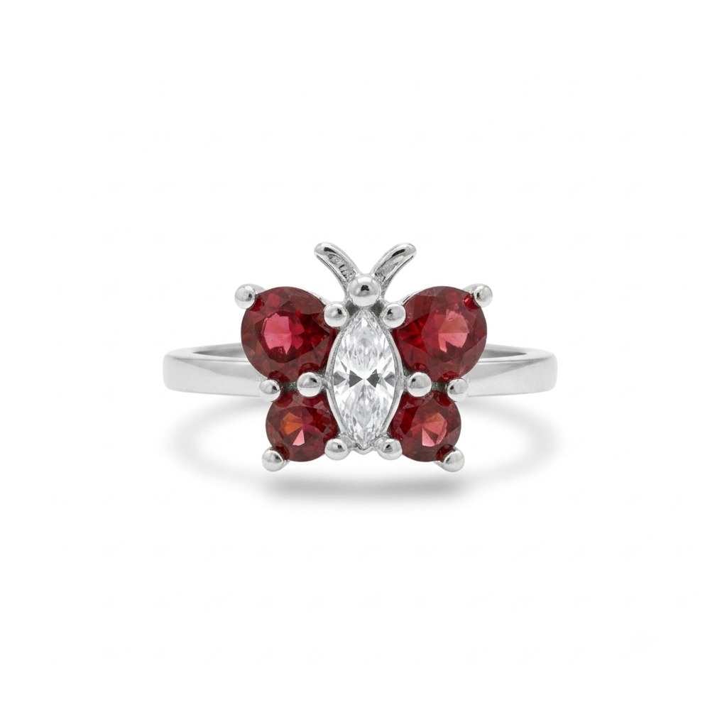 ANILLO DE PLATA MARIPOSA
