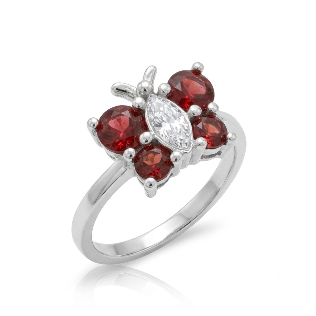 ANILLO DE PLATA MARIPOSA