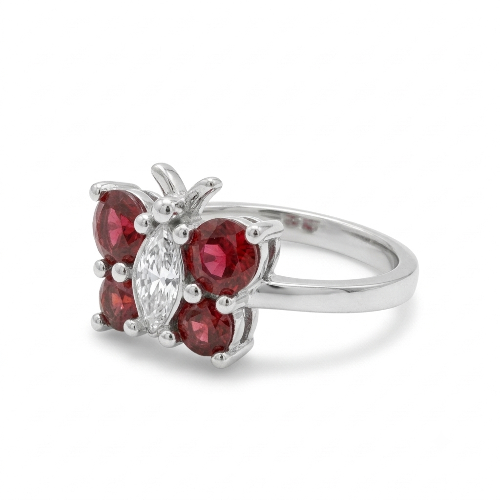 ANILLO DE PLATA MARIPOSA