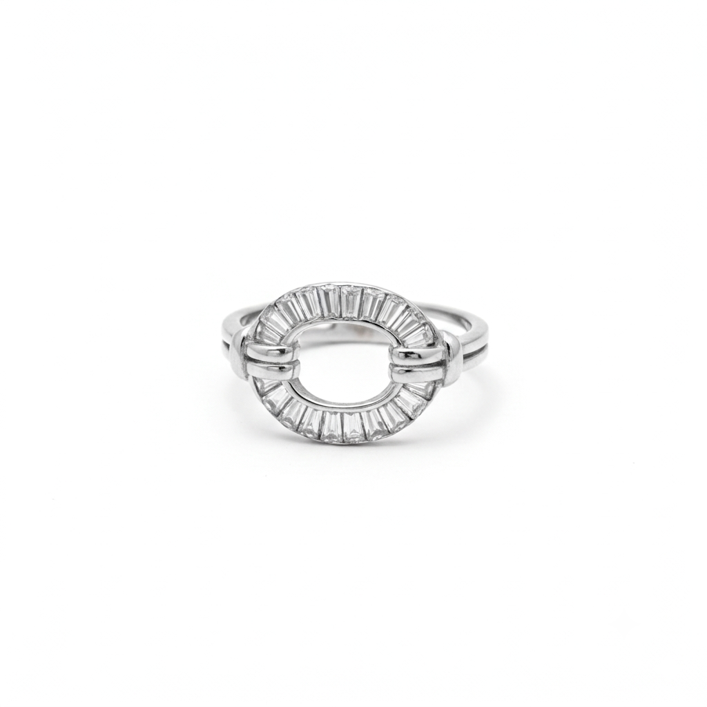 ANILLO DE PLATA CIRCULO