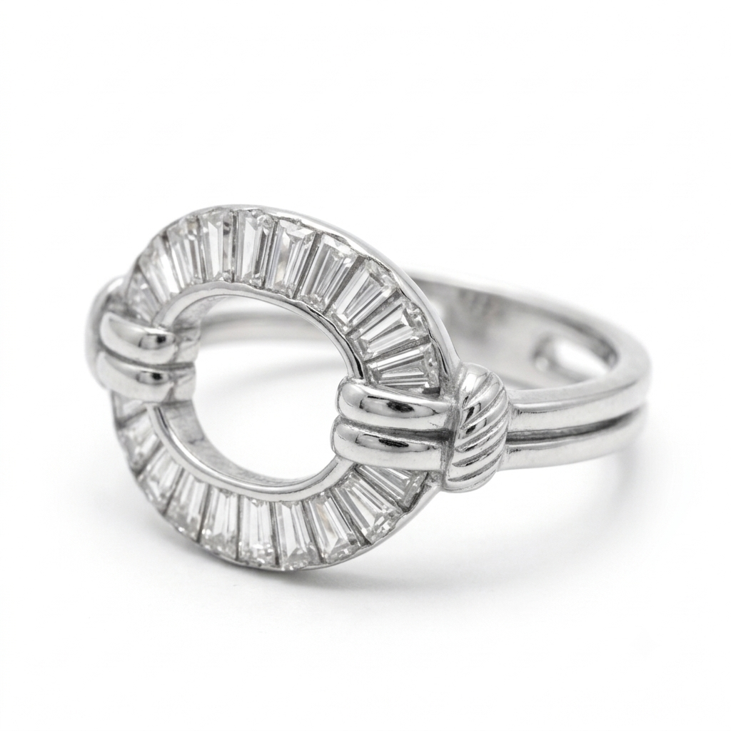 ANILLO DE PLATA CIRCULO