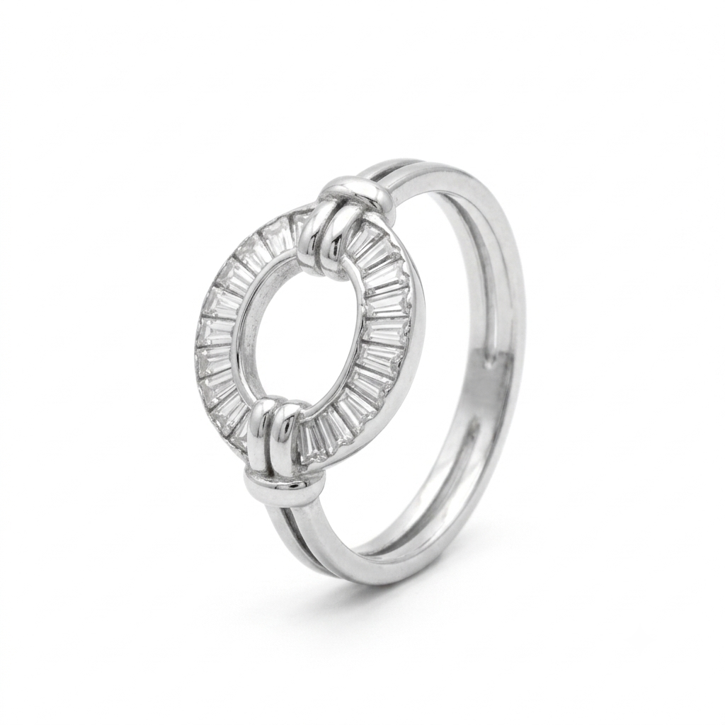 ANILLO DE PLATA CIRCULO