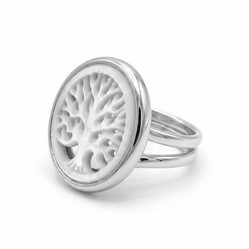 ANILLO DE PLATA ARBOL DE LA VIDA NACAR