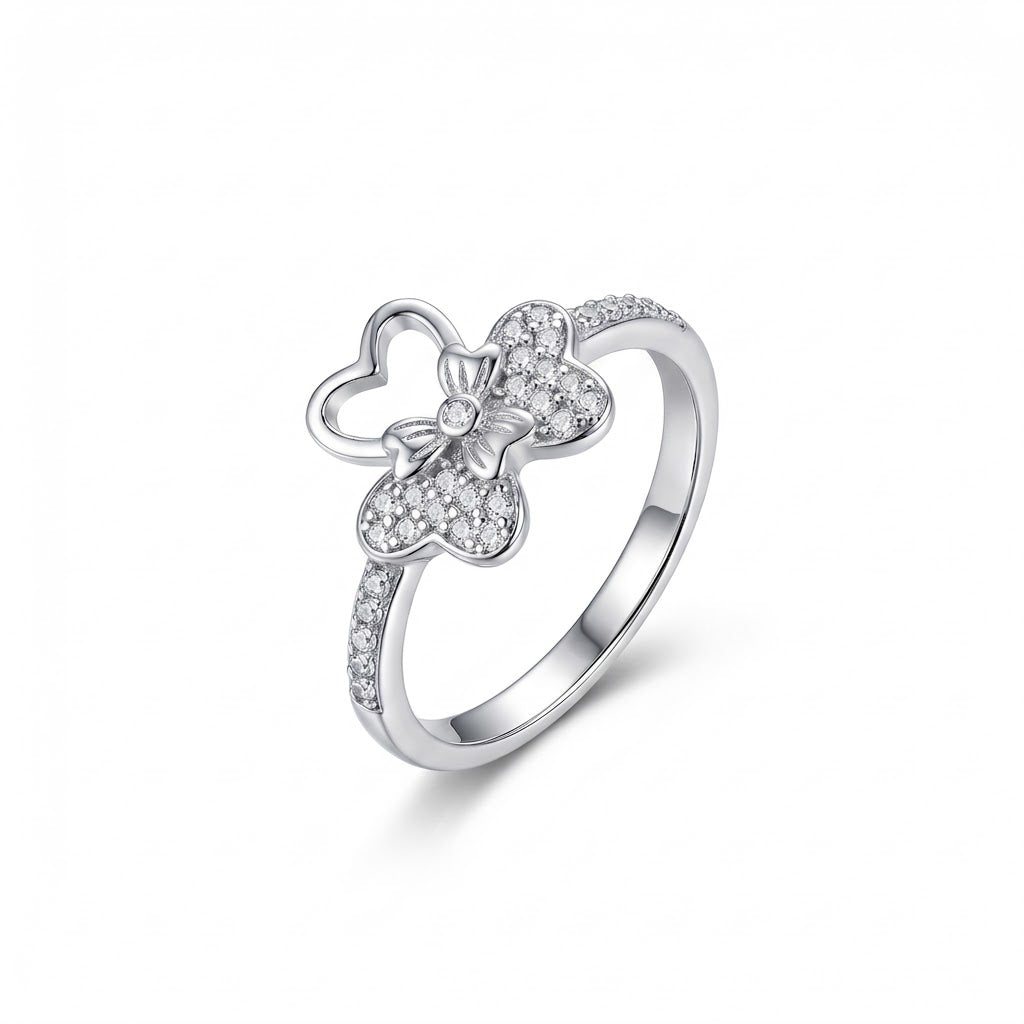 ANILLO DE PLATA TREBOL