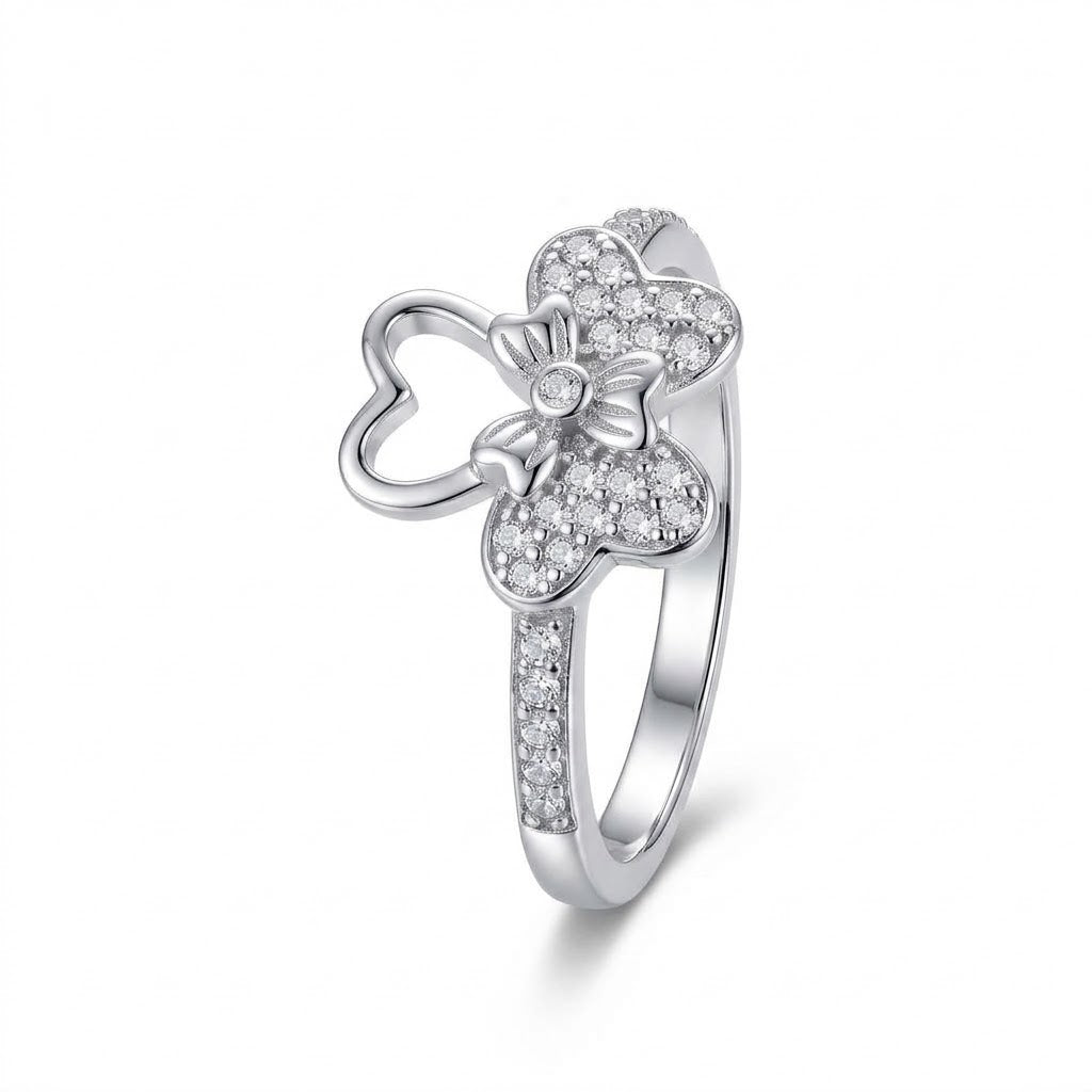 ANILLO DE PLATA TREBOL