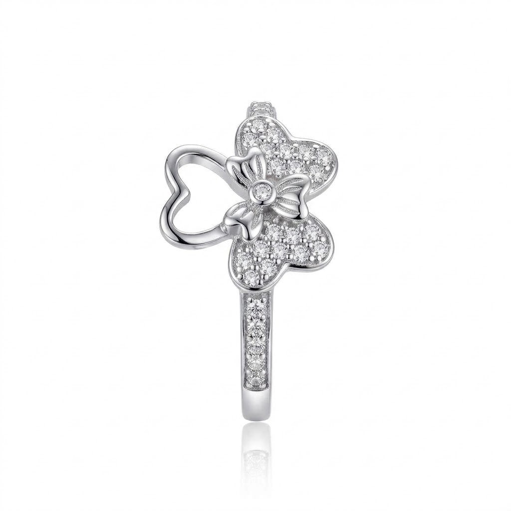 ANILLO DE PLATA TREBOL