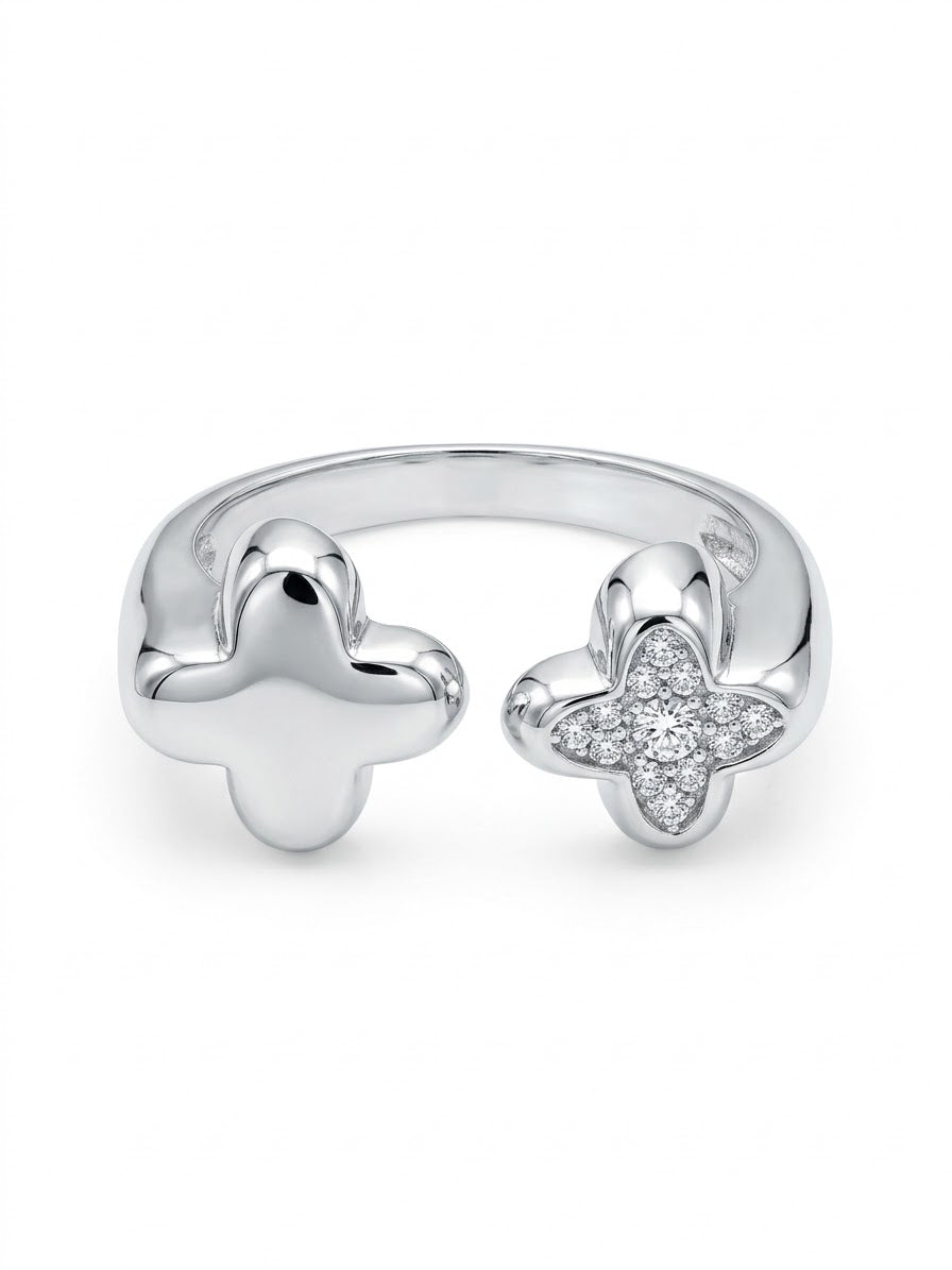 ANILLO DE PLATA FLOR