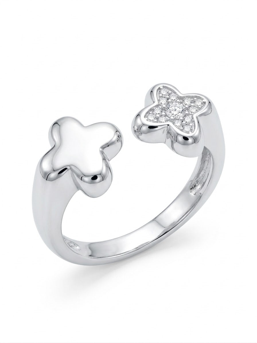 ANILLO DE PLATA FLOR