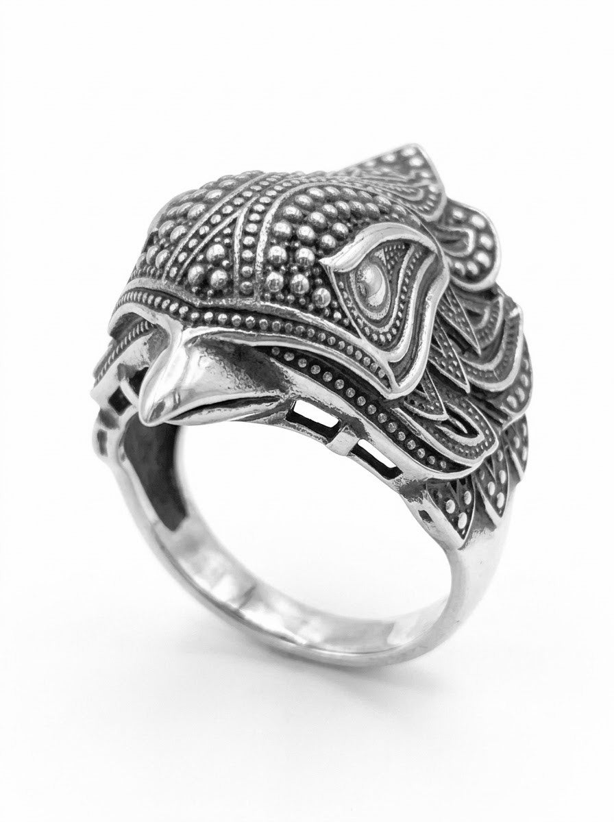 ANILLO MASCULINO DE PLATA AGUILA