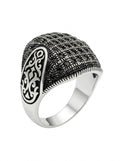 ANILLO DE PLATA QUEMADA ITALIANA
