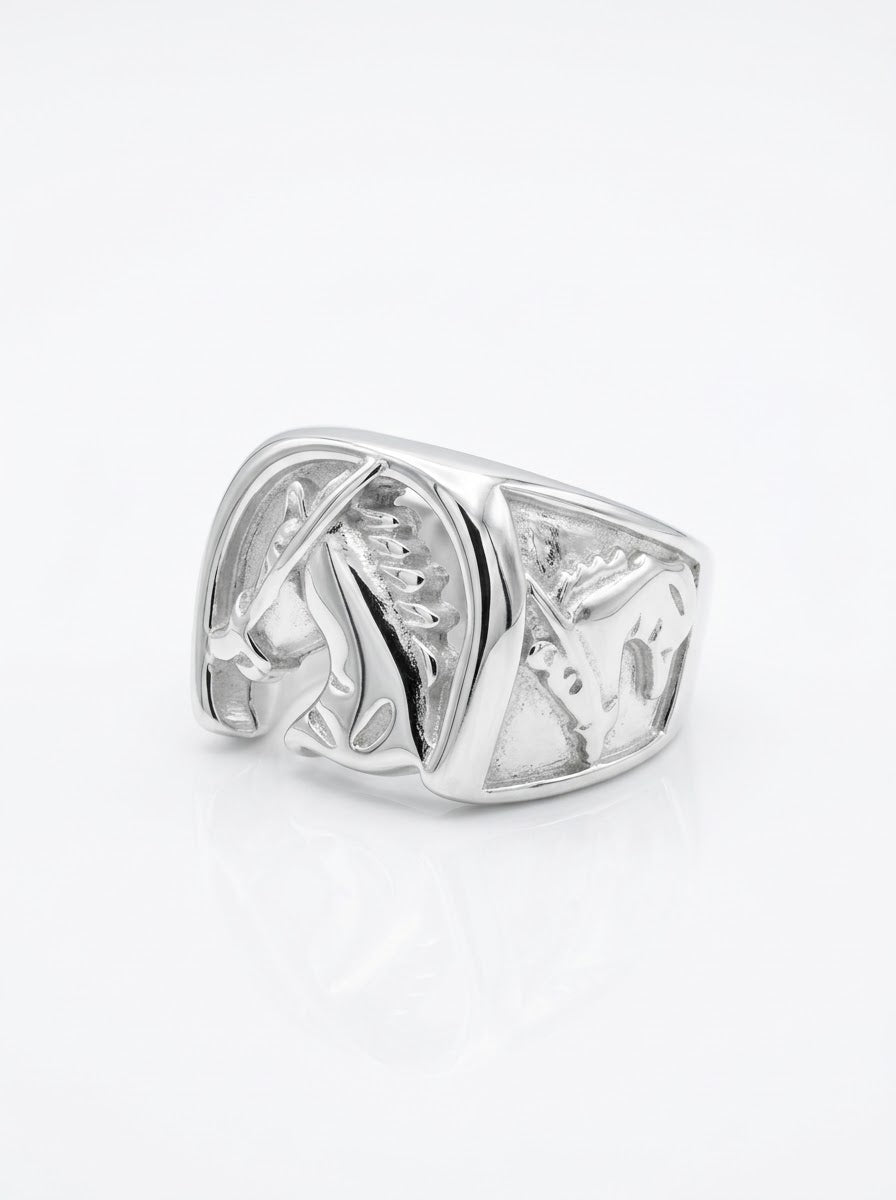 ANILLO DE PLATA HERRADURA DE CABALLO