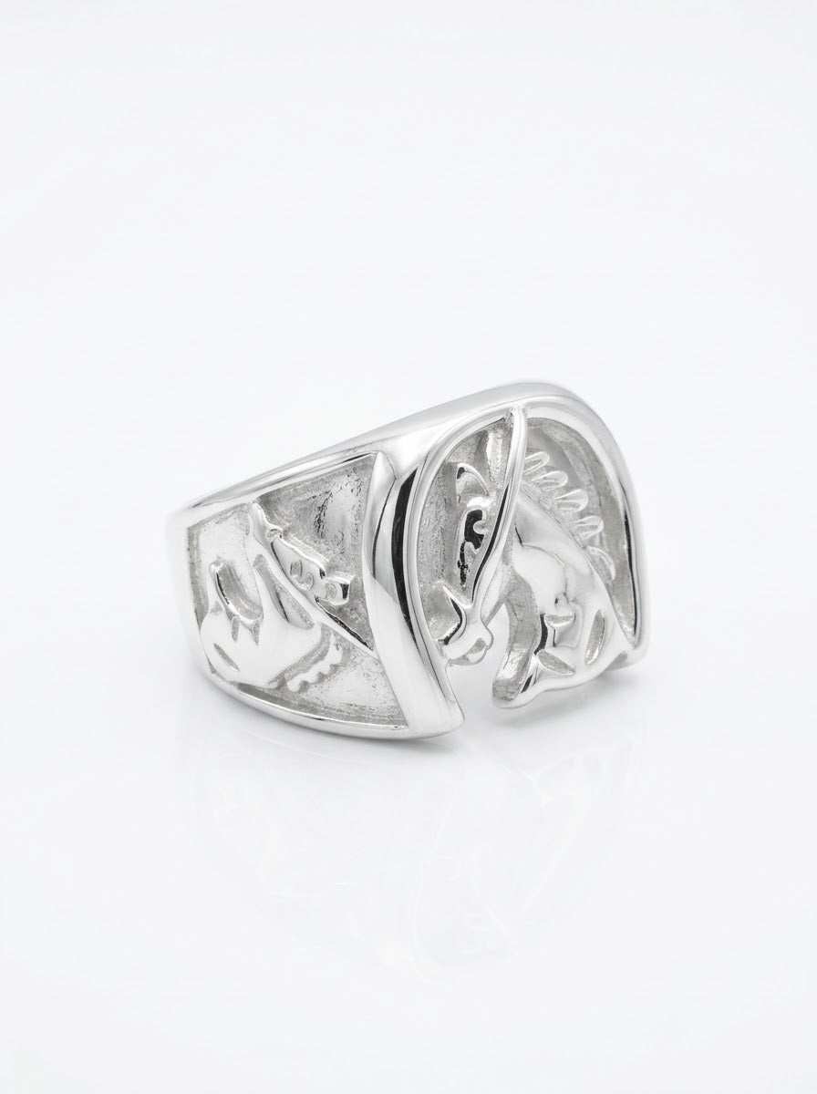 ANILLO DE PLATA HERRADURA DE CABALLO
