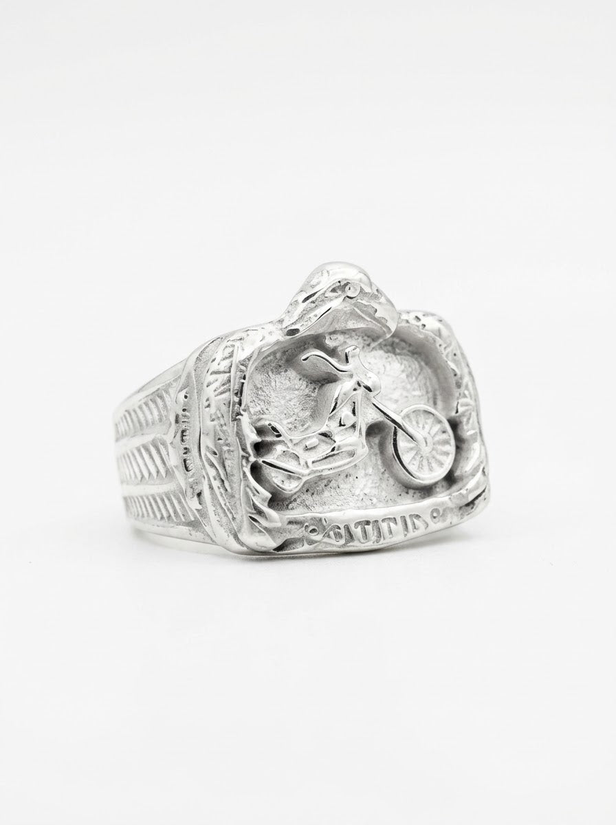 ANILLO DE PLATA MOTO HARLEY DAVIDSON