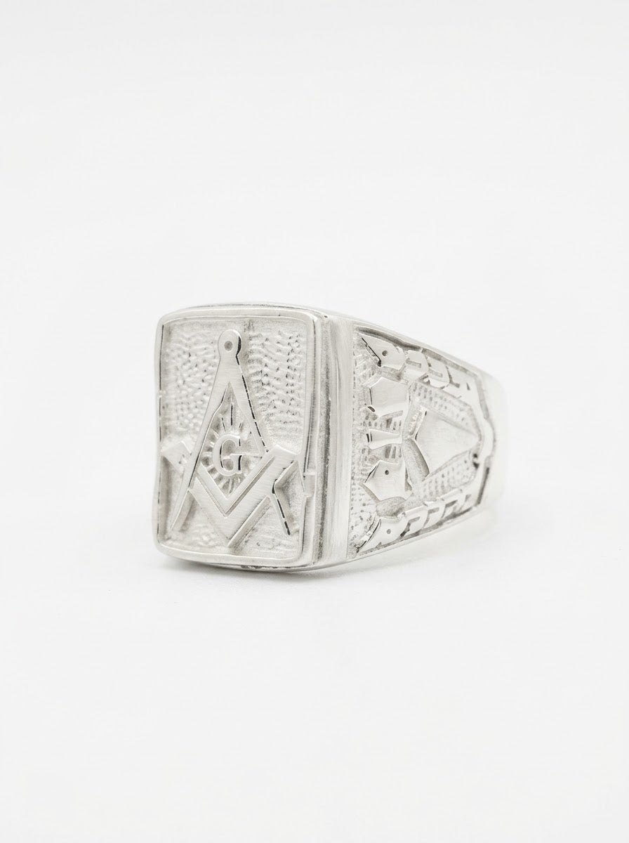 ANILLO DE PLATA MAZONICOS