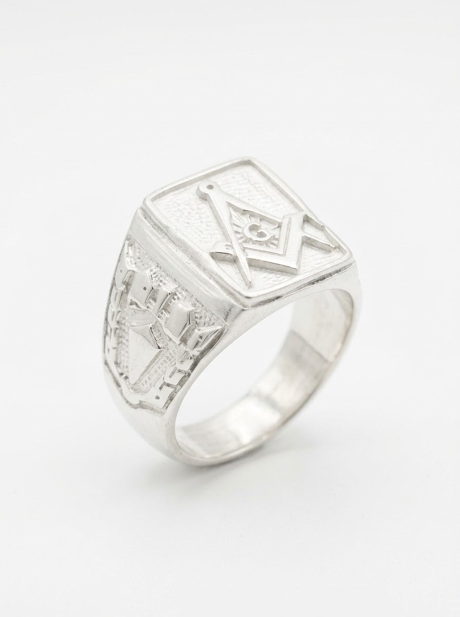 ANILLO DE PLATA MAZONICOS