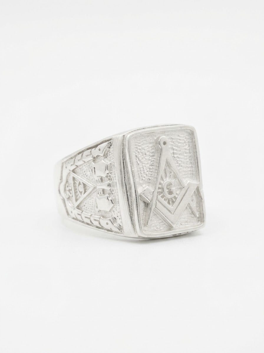 ANILLO DE PLATA MAZONICOS