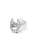 ANILLO MASCULINO DE PLATA HERRADURA DE CABALLO