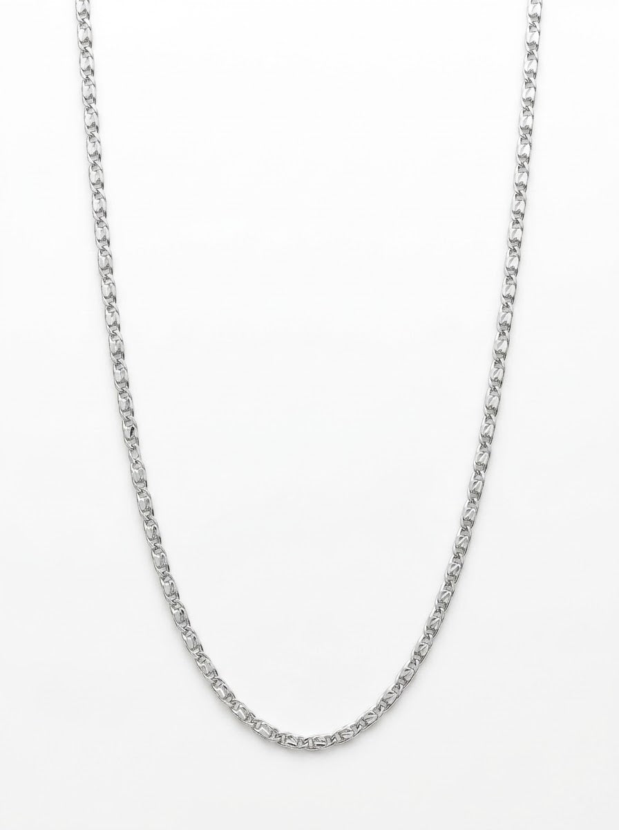 CADENA MASCULINA DE PLATA MONACO