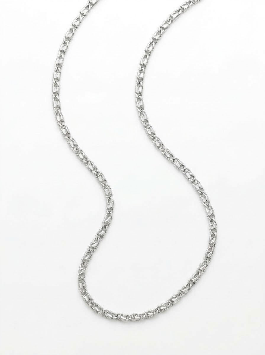 CADENA MASCULINA DE PLATA MONACO