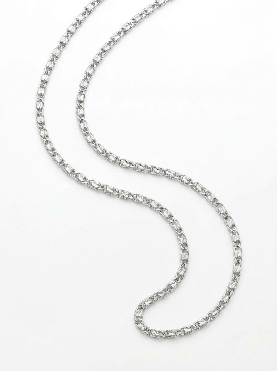 CADENA MASCULINA DE PLATA MONACO