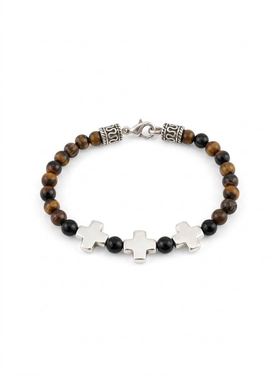 PULSERA MASCULINA OJO DE TIGRUE