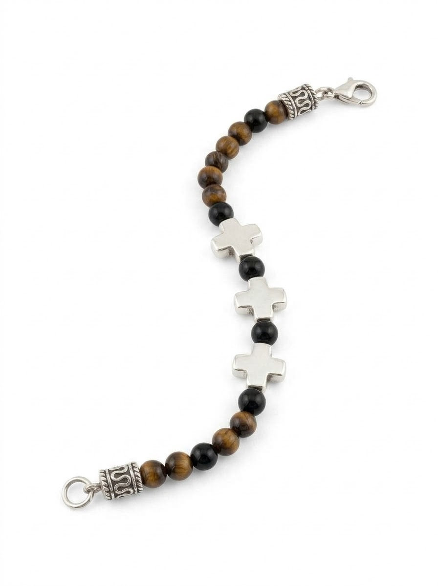 PULSERA MASCULINA OJO DE TIGRUE