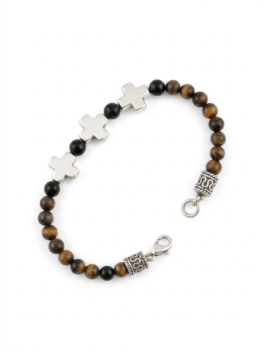 PULSERA MASCULINA OJO DE TIGRUE