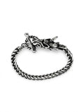 PULSERA MASCULINA DRAGON PLATA QUEMADA