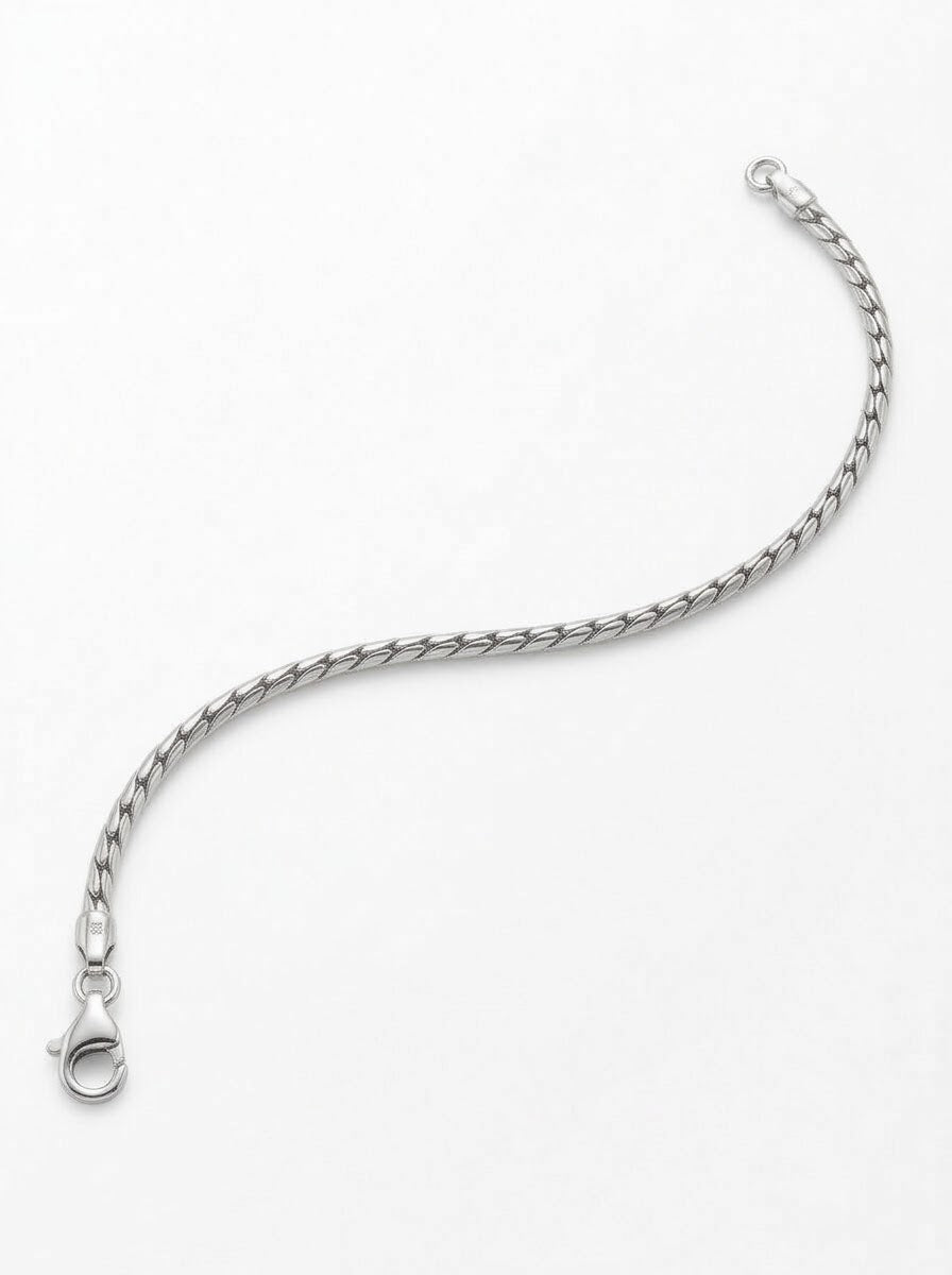 PULSERA MASCULINA SERPENTIN PLATA ESTERLINA