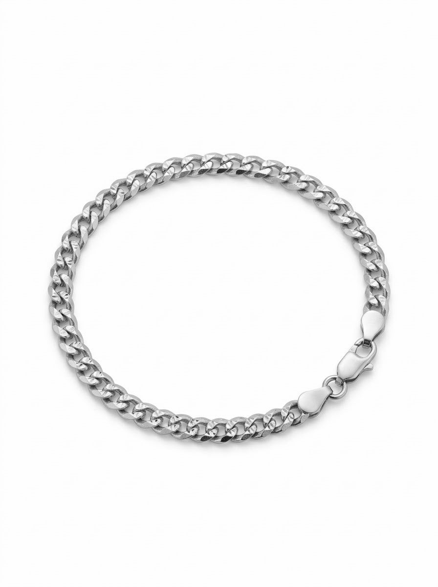 PULSERA MASCULINA PANCER PLATA