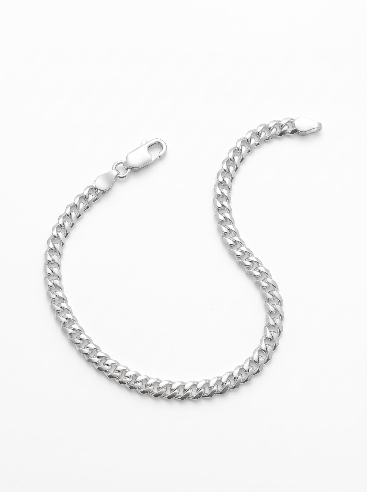 PULSERA MASCULINA LOMO DE CORVINA PLATA