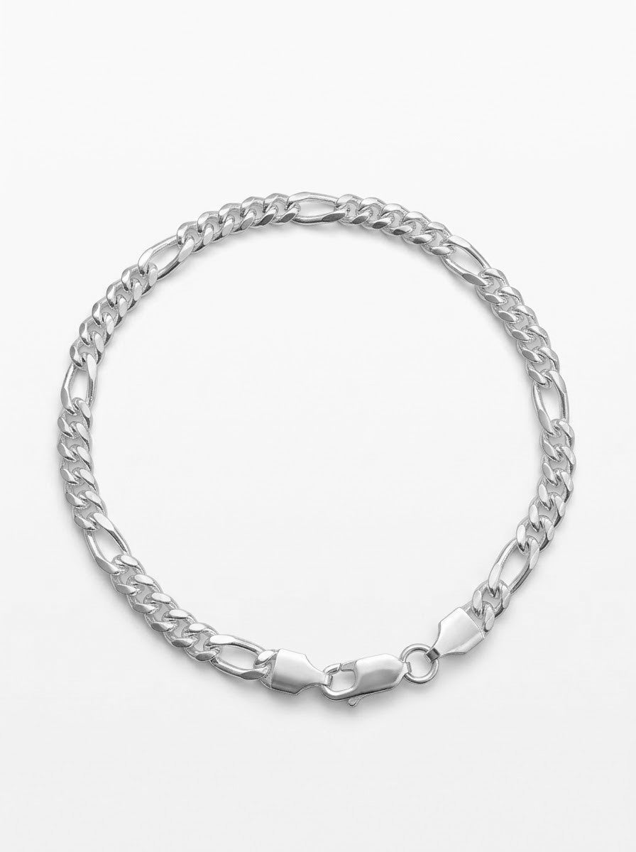 PULSERA MASCULINA FIGARO CARTIER PLATA ESTERLINA