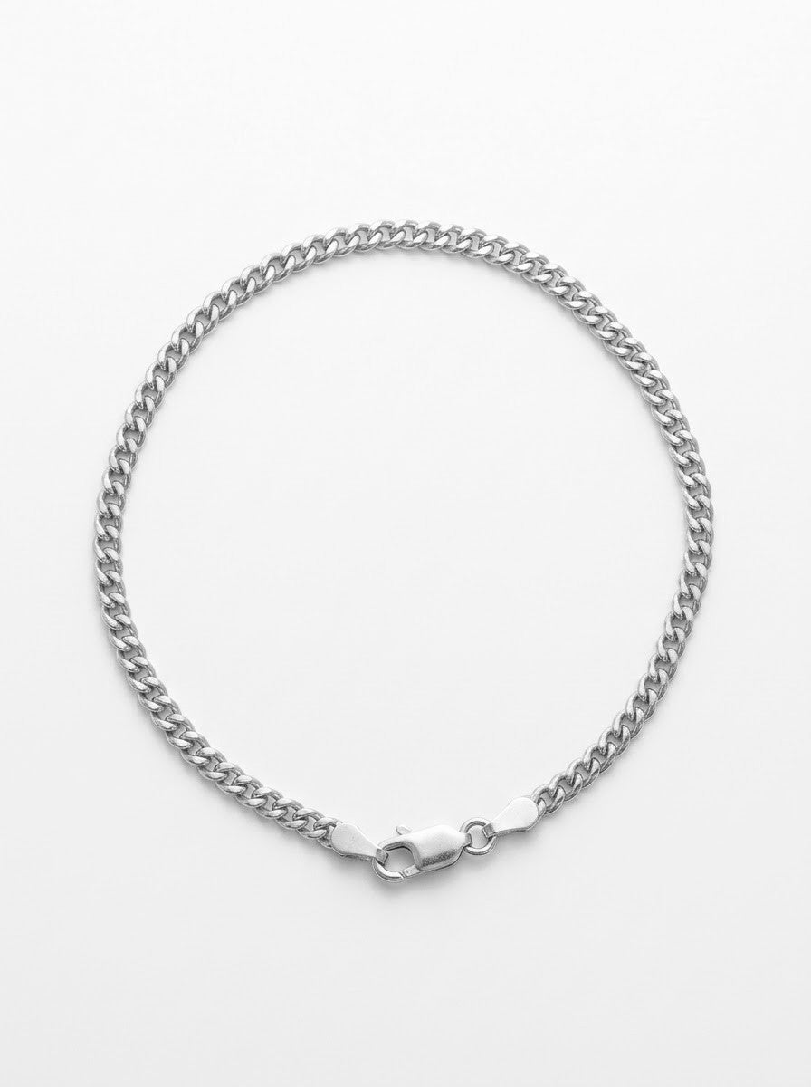PULSERA MASCULINA PANCER DELGADA PLATA