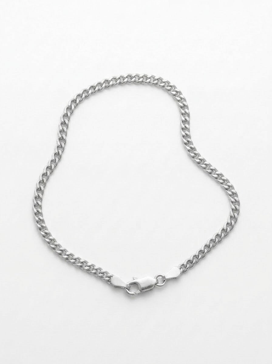 PULSERA MASCULINA PANCER DELGADA PLATA